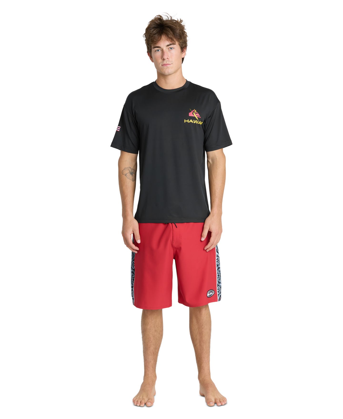 Мужская футболка Quiksilver Everyday UPF 50 Moisture-Wicking, цвет: Чёрный — фото 2