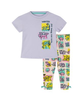 Grogu Girl's 5-16 2-Piece T-Shirt and Leggings Set