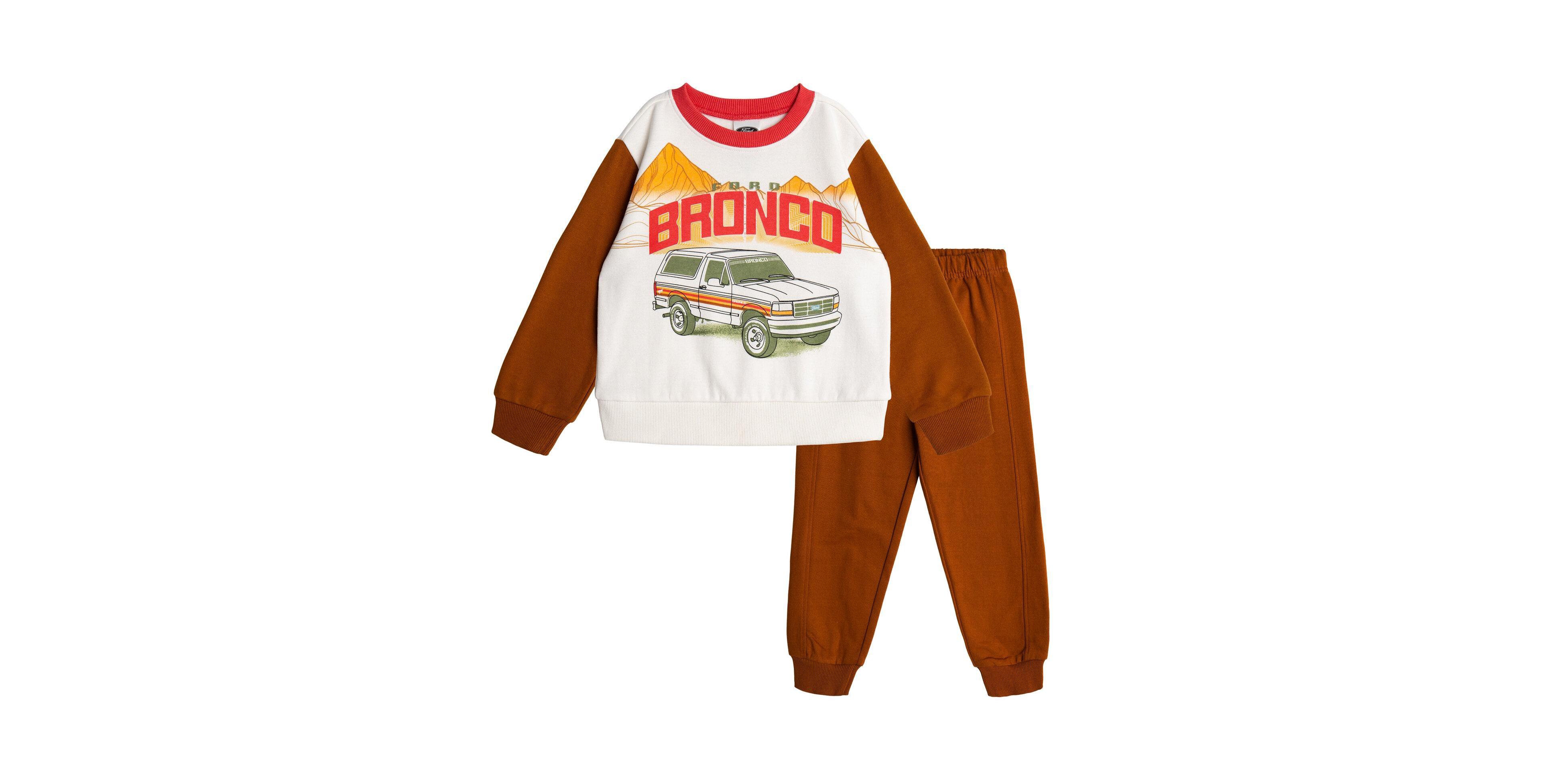 Ford Motor Company Little Boys (5-7) Fleece 2-Piece Sweatshirt and Pants Set