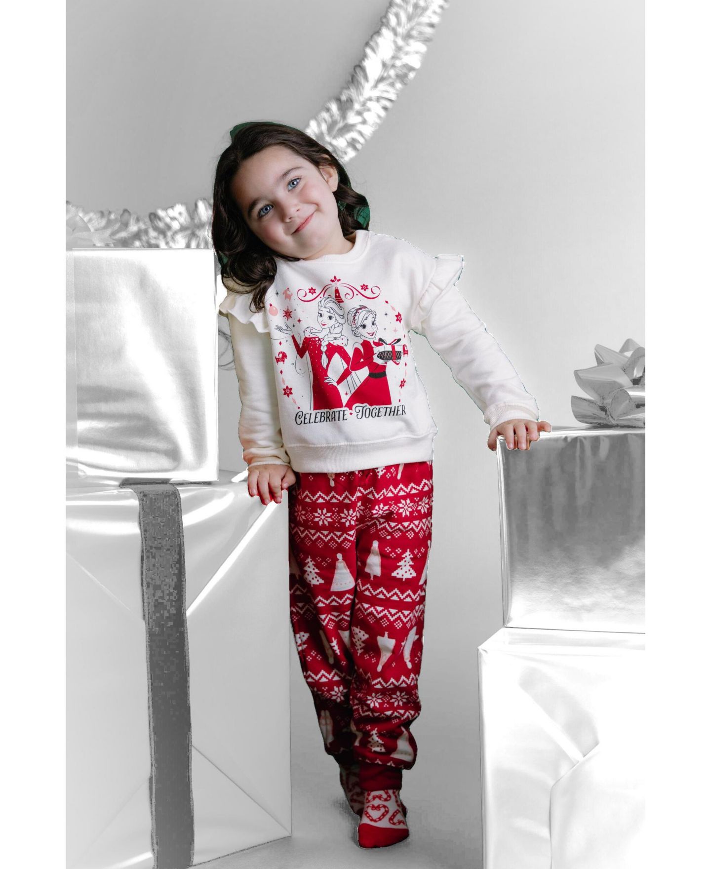 Комплект Nightmare Before Christmas Cars Holiday 2-Piece Fleece Sweatshirt and Pants Set для мальчиков, цвет: Красный, вариант 1 — фото 3
