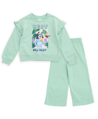 Girl's (5-12) 2-Piece Fleece Sweatshirt and Pants Set