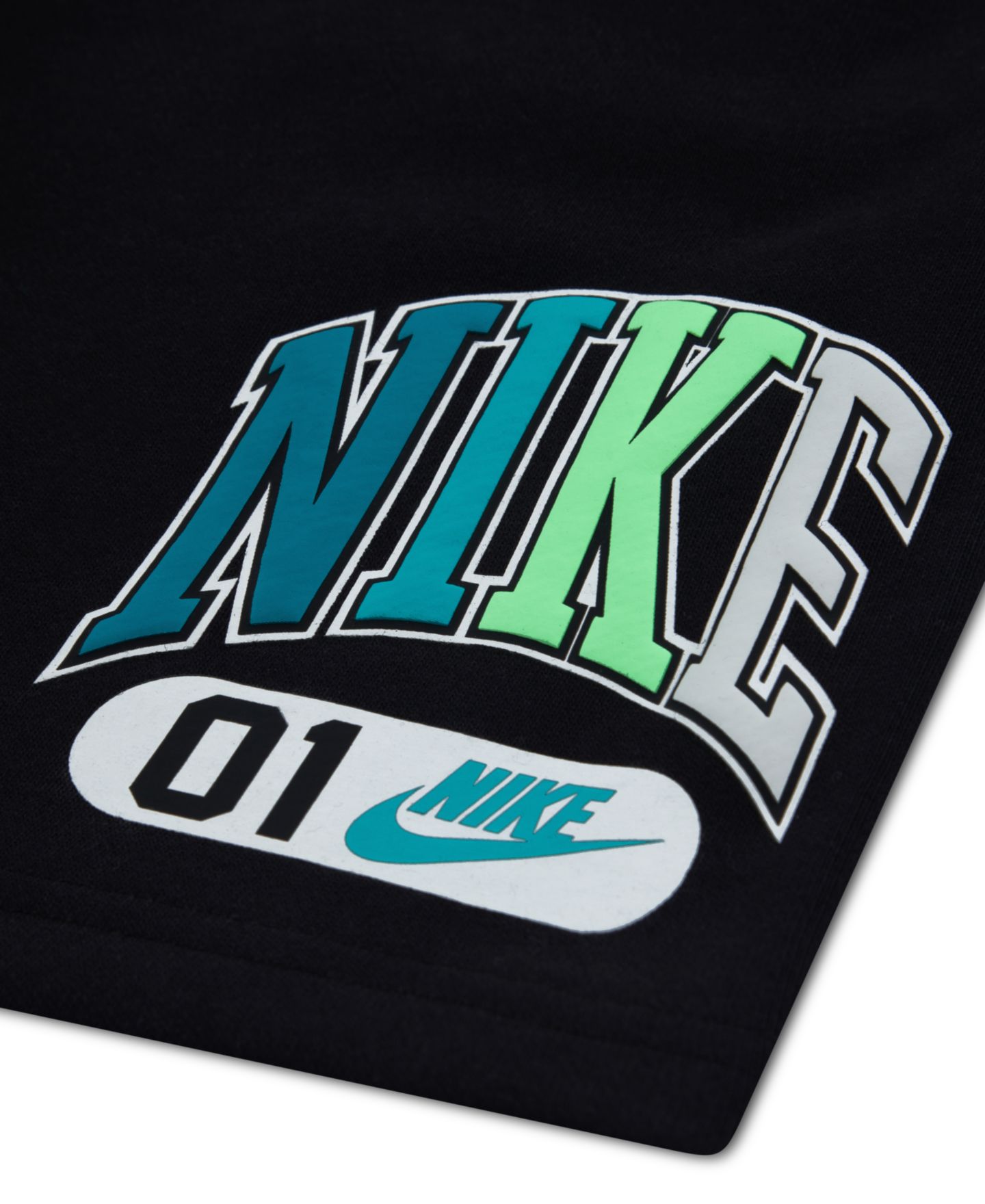 Детские флисовые шорты Nike Sportswear Multisport, 4-7, цвет: Чёрный — фото 3