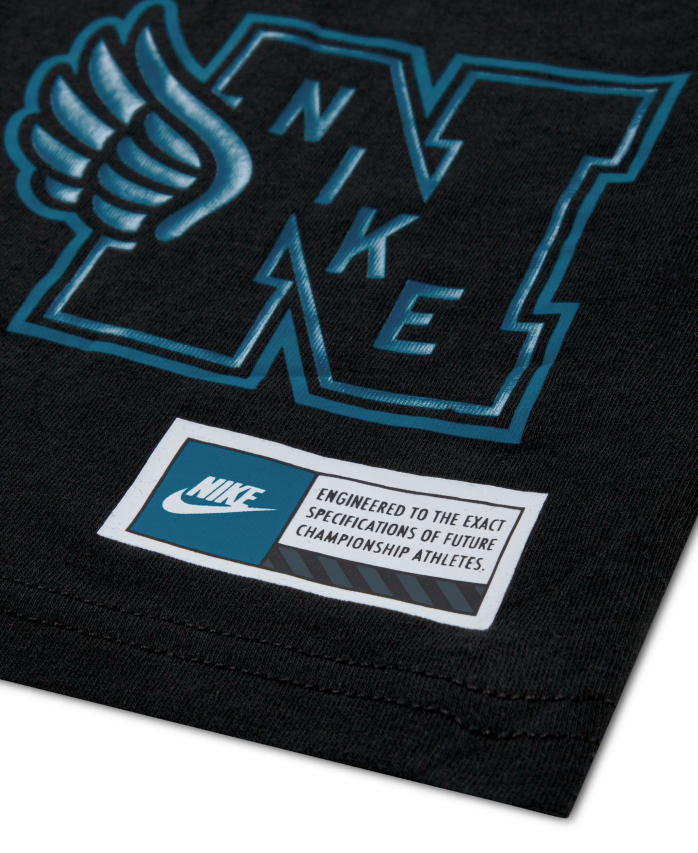 Футболка Nike Multisport Short-Sleeve T-Shirt для мальчиков, цвет: Чёрный — фото 4