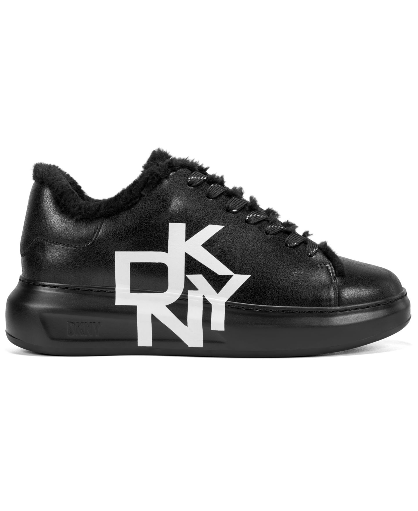 Женские кроссовки DKNY Keira Lace-Up, цвет: Чёрный — фото 2