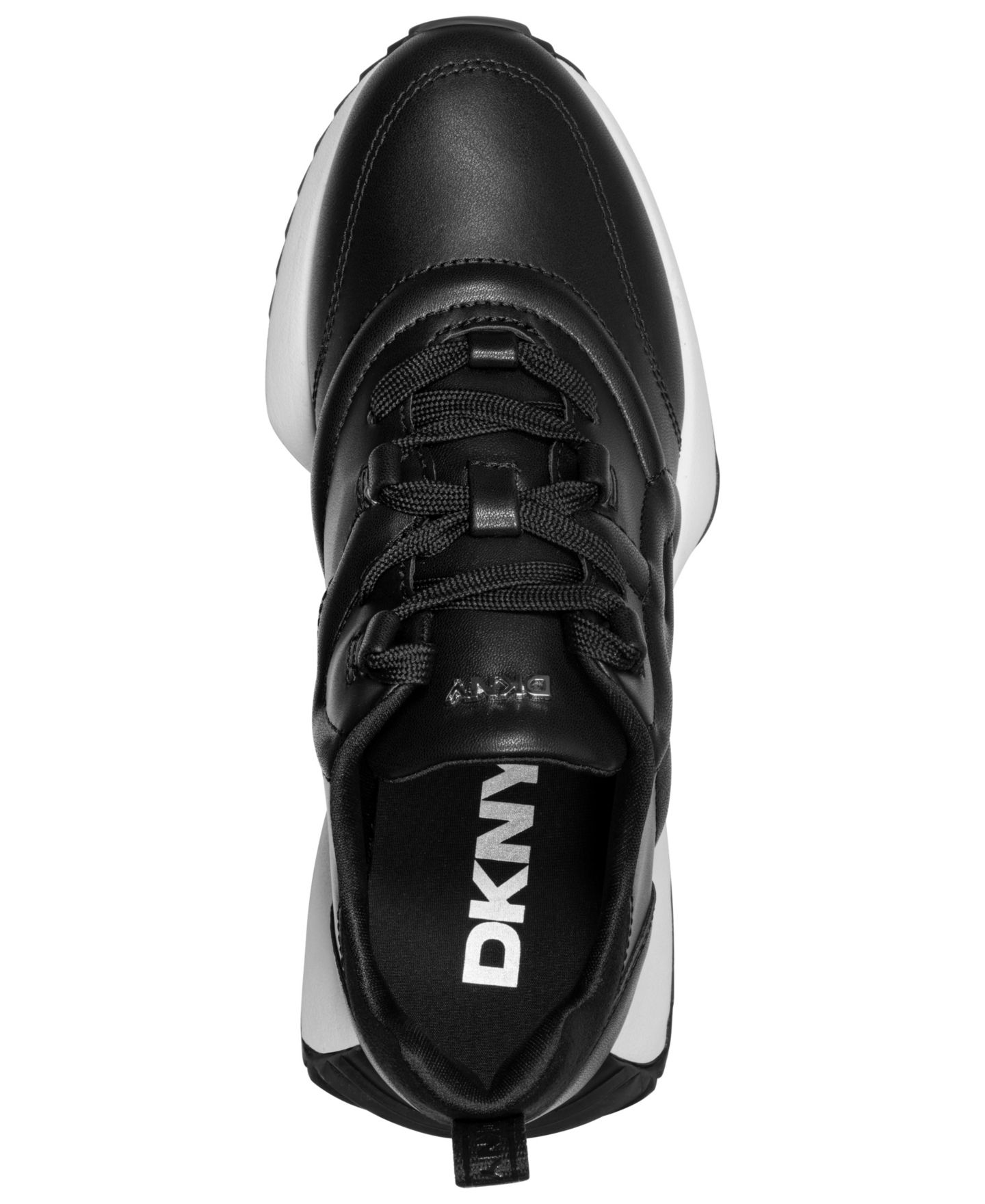 Женские кроссовки DKNY Nix Lace-Up, цвет: Чёрный — фото 4