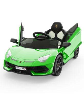 Licensed Lamborghini Electric Ride-On Car for Kids – Battery Powered Sports Car Toy with Remote Control, 2 Speeds, LED Headlights
