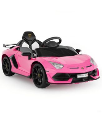 Licensed Lamborghini Electric Ride-On Car for Kids – Battery Powered Sports Car Toy with Remote Control, 2 Speeds, LED Headlights