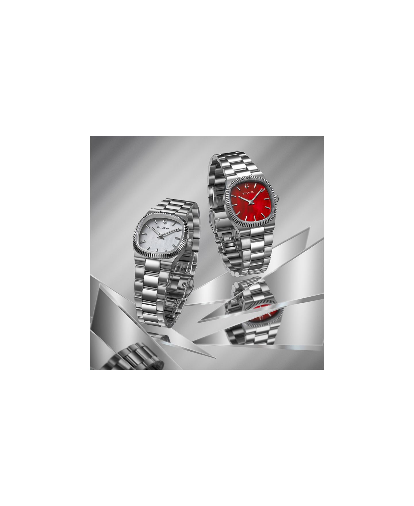 Женские часы Bulova Classic Super Seville Silver-Tone Stainless Steel Bracelet Watch 25mm — фото 4
