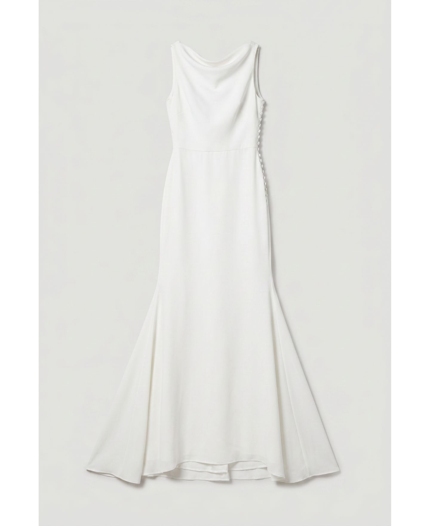 Женское платье Coast Chiffon Cowl Neck Maxi, цвет: Слоновая кость — фото 7