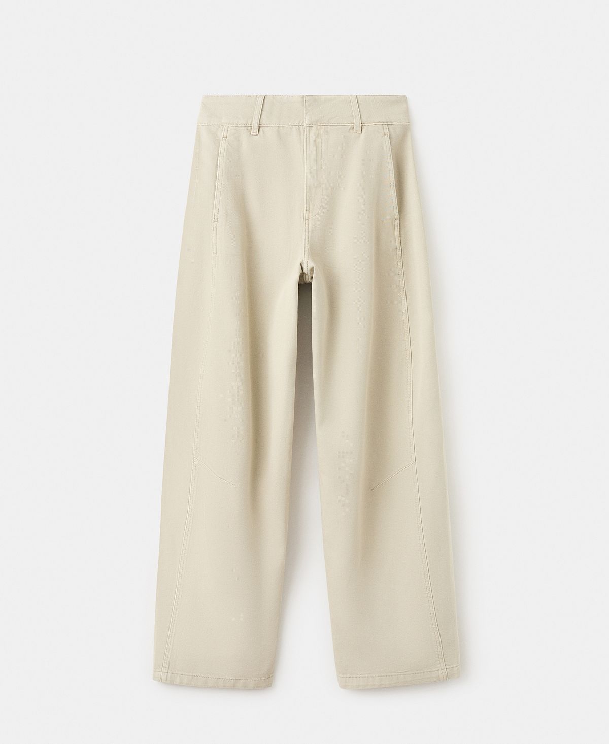 Mango Women's Seams Balloon Jeans view 2 — MAYCSS fashion products