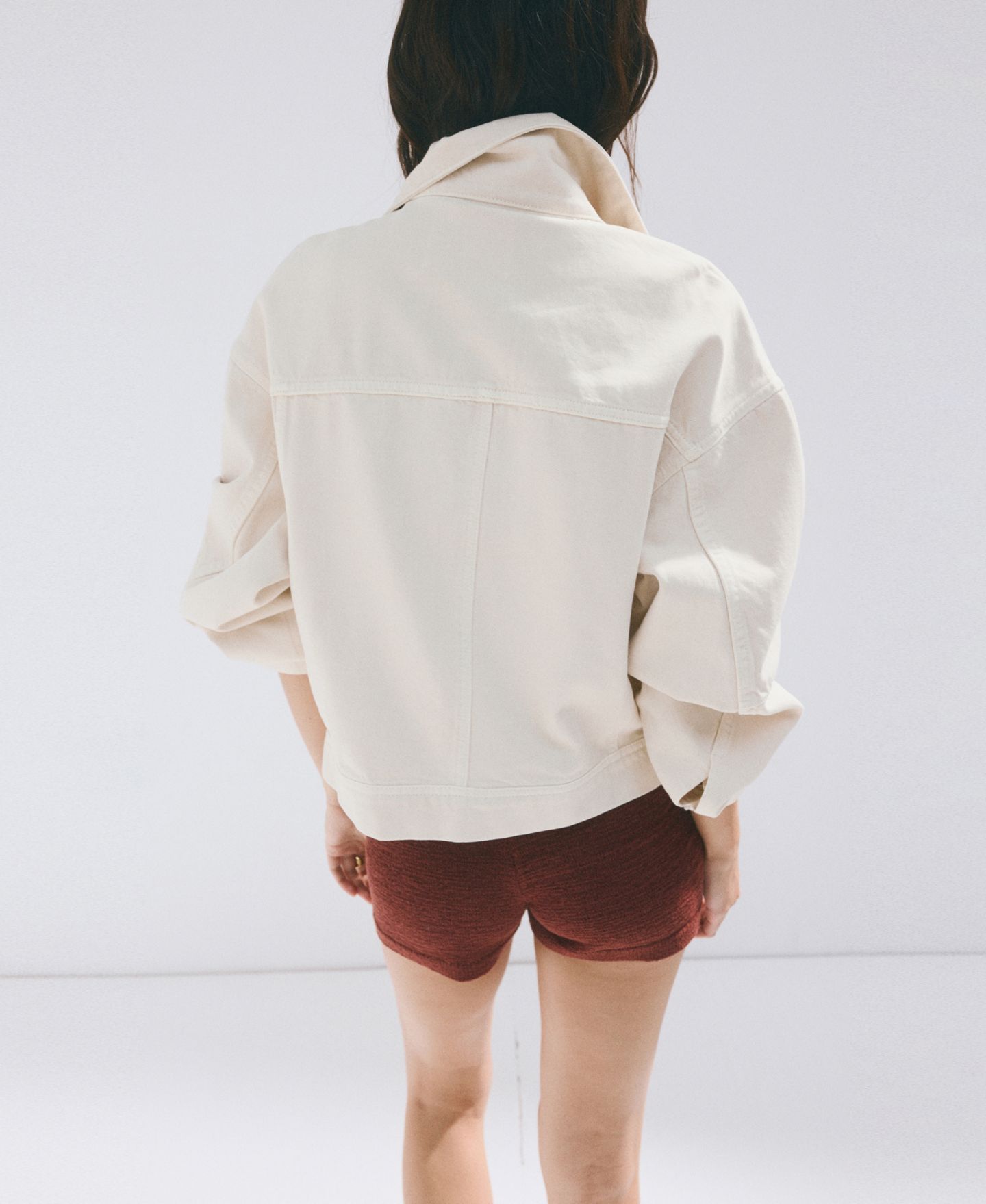 Женская куртка Mango Pockets Denim Jacket, цвет: Светлый бежевый — фото 4