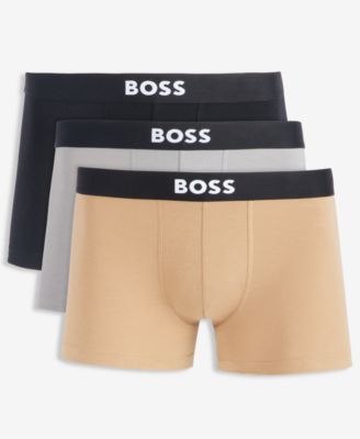 Men's Boss One Stretch Exposed Waistband Trunks, 3-Pack