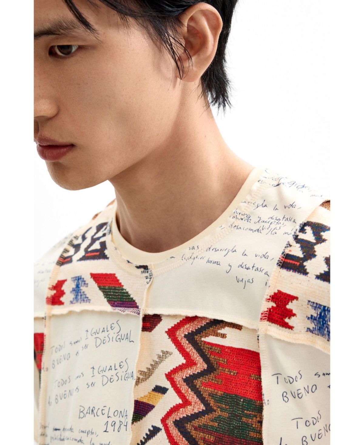 Desigual Men's Ethnic print T-shirt