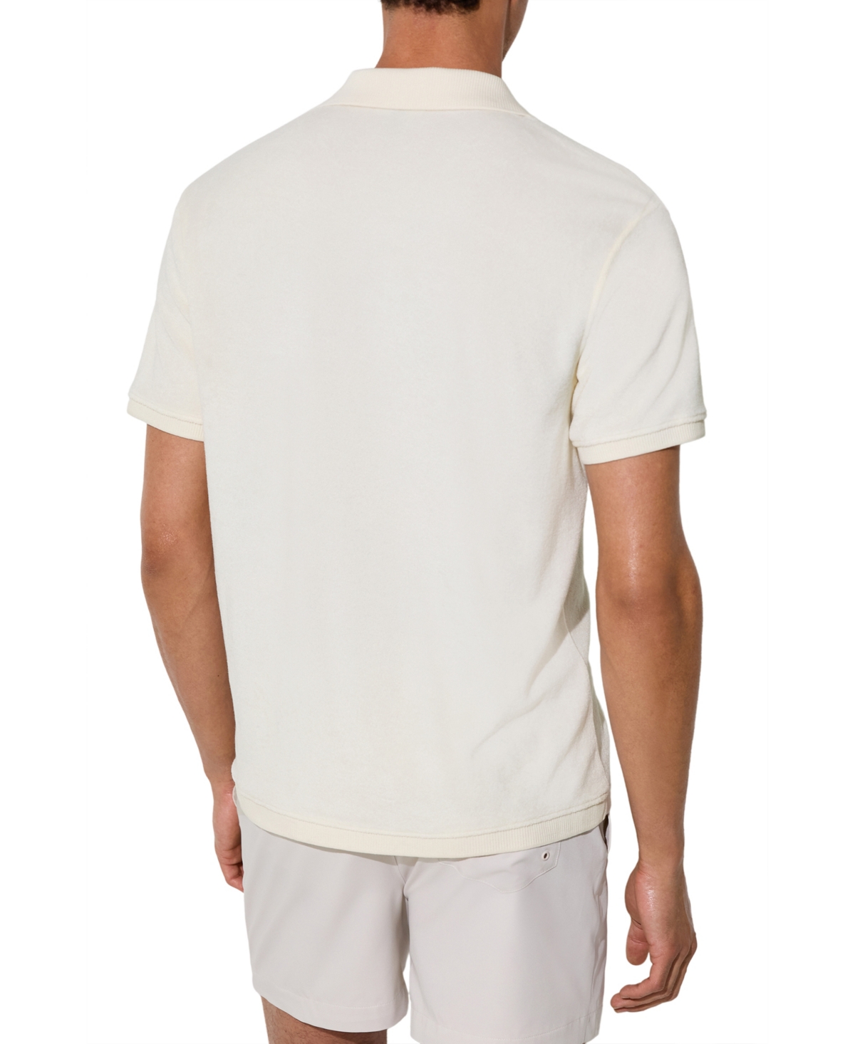 Reiss Men's Eden Towelling Short-Sleeve Shirt