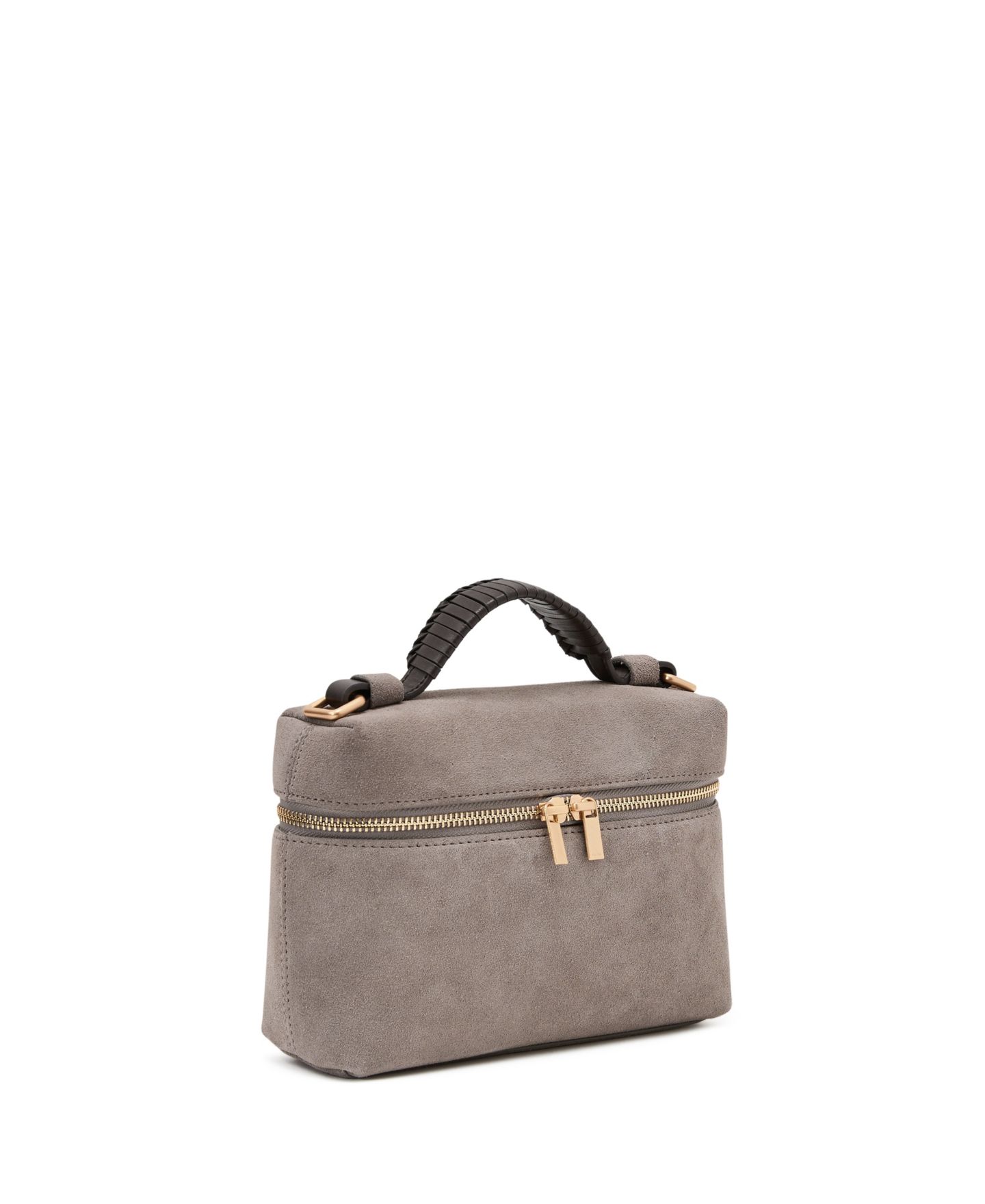 Женская сумка REISS Ines Suede Vanity Cross-Body, цвет: Серый — фото 3