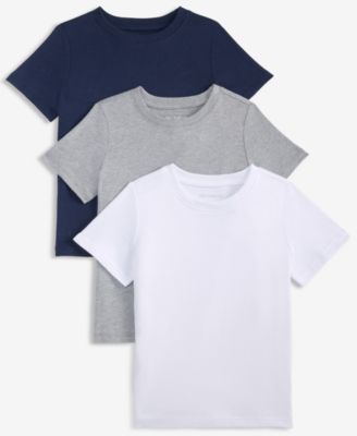 Toddler Boys' 12M-5T Short-Sleeve Solid T-Shirts, 2+1 Free Bonus Pack