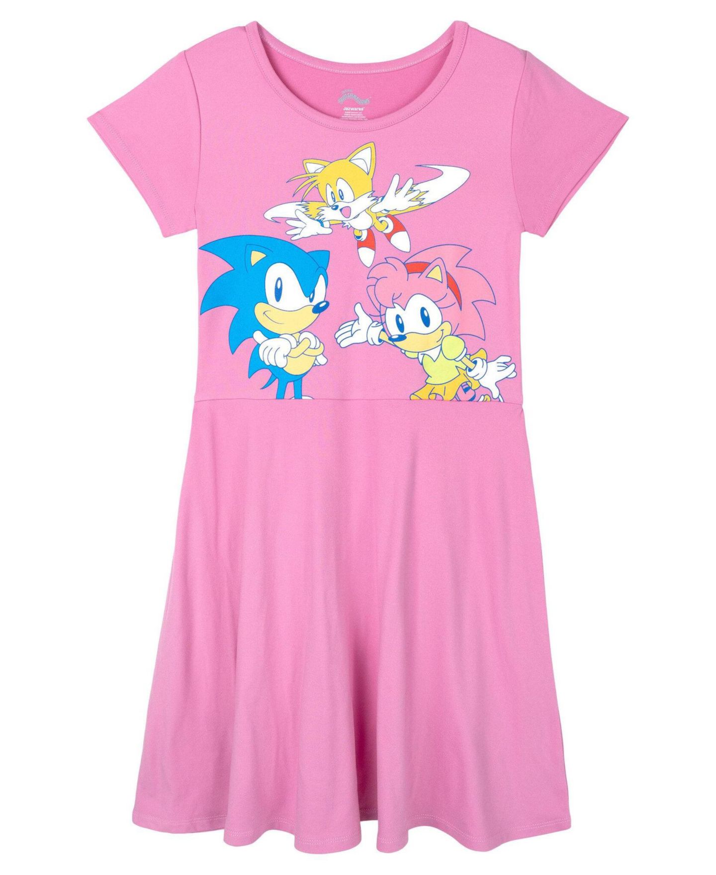Платья Sonic The Hedgehog 2-Pack Skater Dresses для девочек, цвет: Синий розовый — фото 2