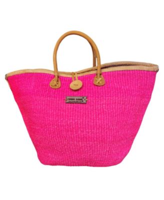 Women's Harvest Glow Handmade Sisal Straw Medium Tote Purse