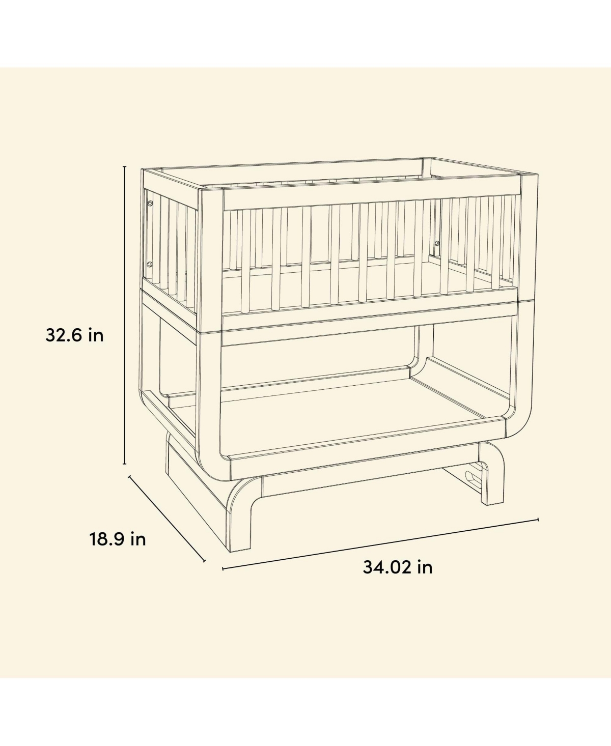 Storkcraft Santorini Deluxe 3-in-1 Convertible Bassinet
