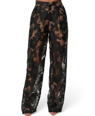 Women's Organza Floral Pant