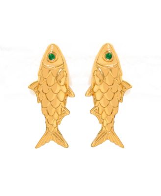 Crystal Gone Fishing Stud Earrings