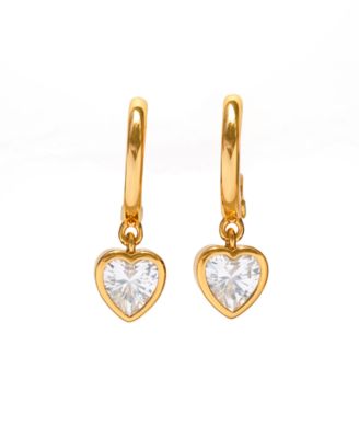 Crystal Seoul Heart Hoop Earrings