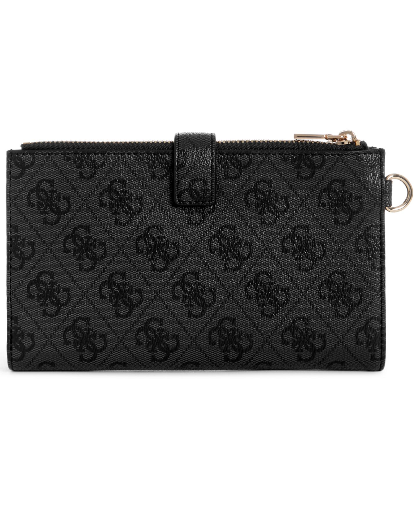 Женский кошелёк GUESS Yvonne Logo Mini Organizer Wallet, цвет: Coal Logo — фото 2