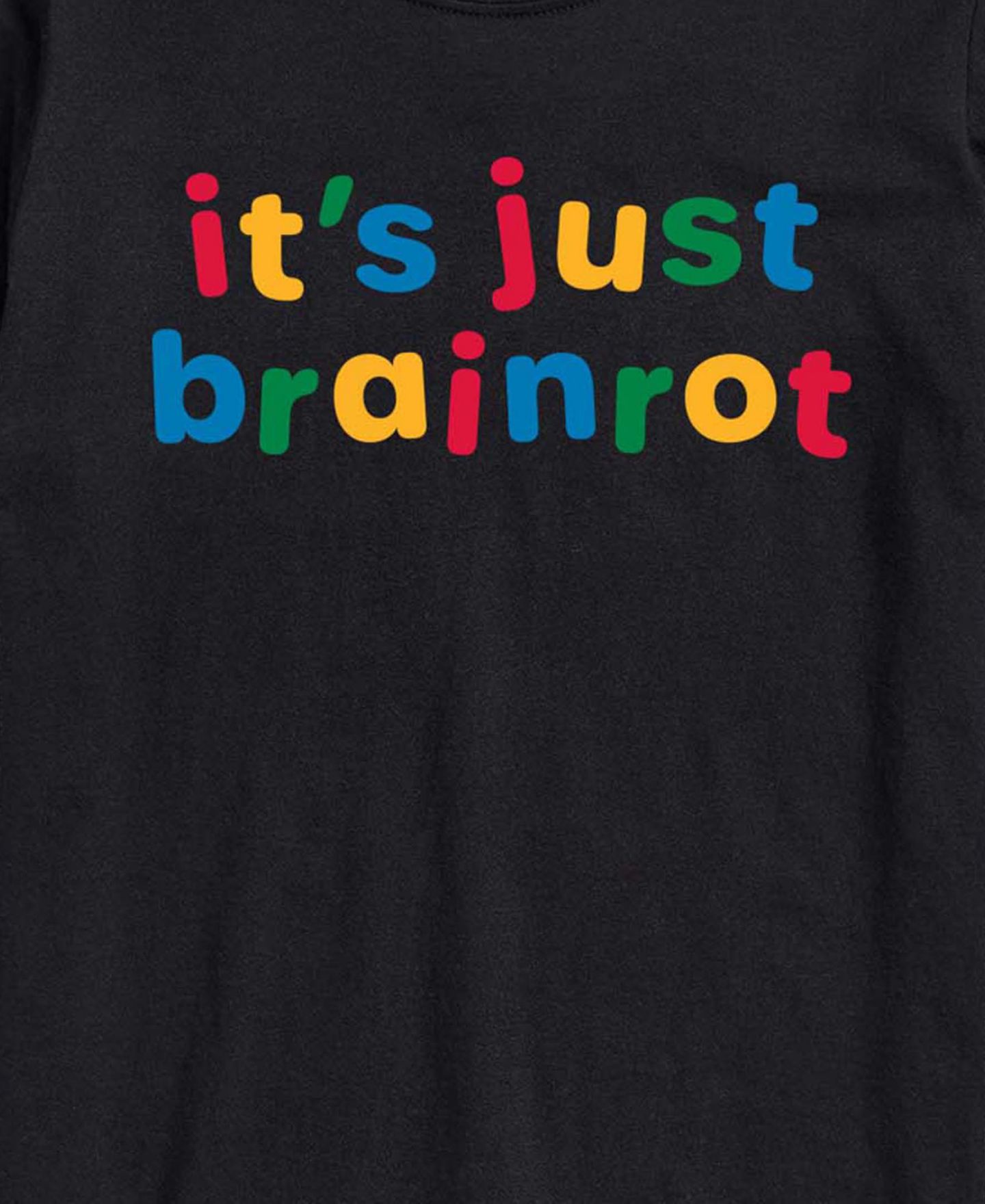 Мужская футболка AIRWAVES Just Brainrot Short-Sleeve Graphic, цвет: Чёрный — фото 3