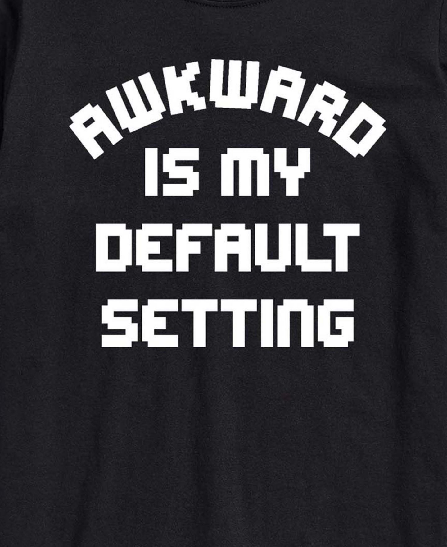 Мужская футболка AIRWAVES Awkward Is My Default Setting Short-Sleeve Graphic, цвет: Чёрный — фото 3