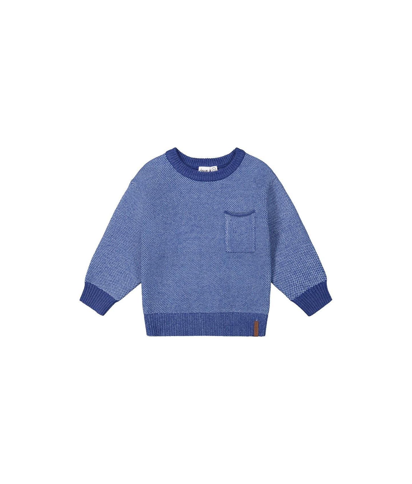 Свитер Deux par Deux Knit для мальчиков-малышей, цвет: Синий вязаный — фото 1
