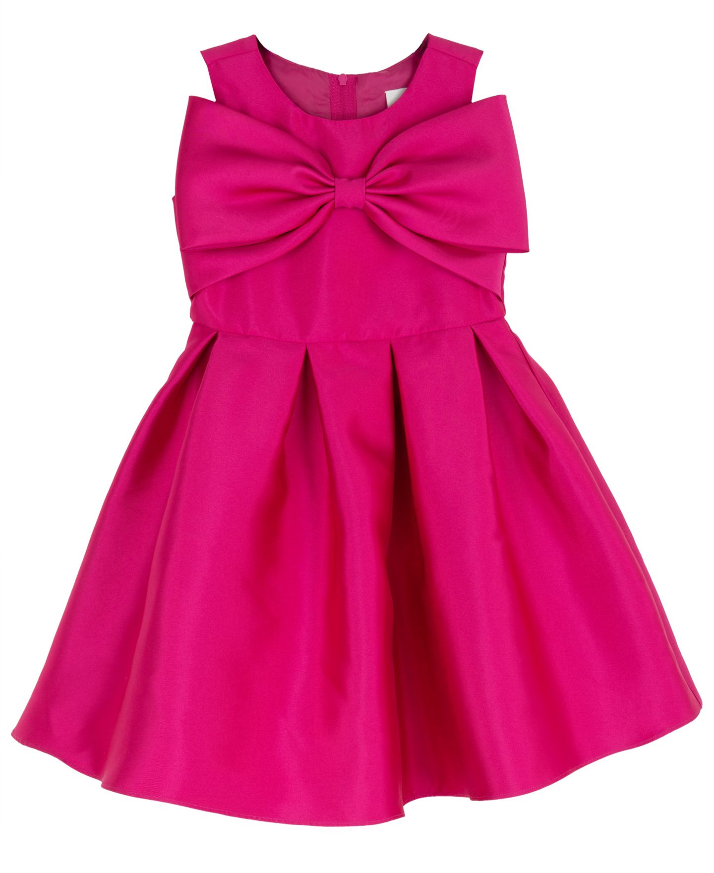 Платье Rare Editions Mikado Bow Bodice Pleated Dress для девочек, цвет: Ягодный — фото 4