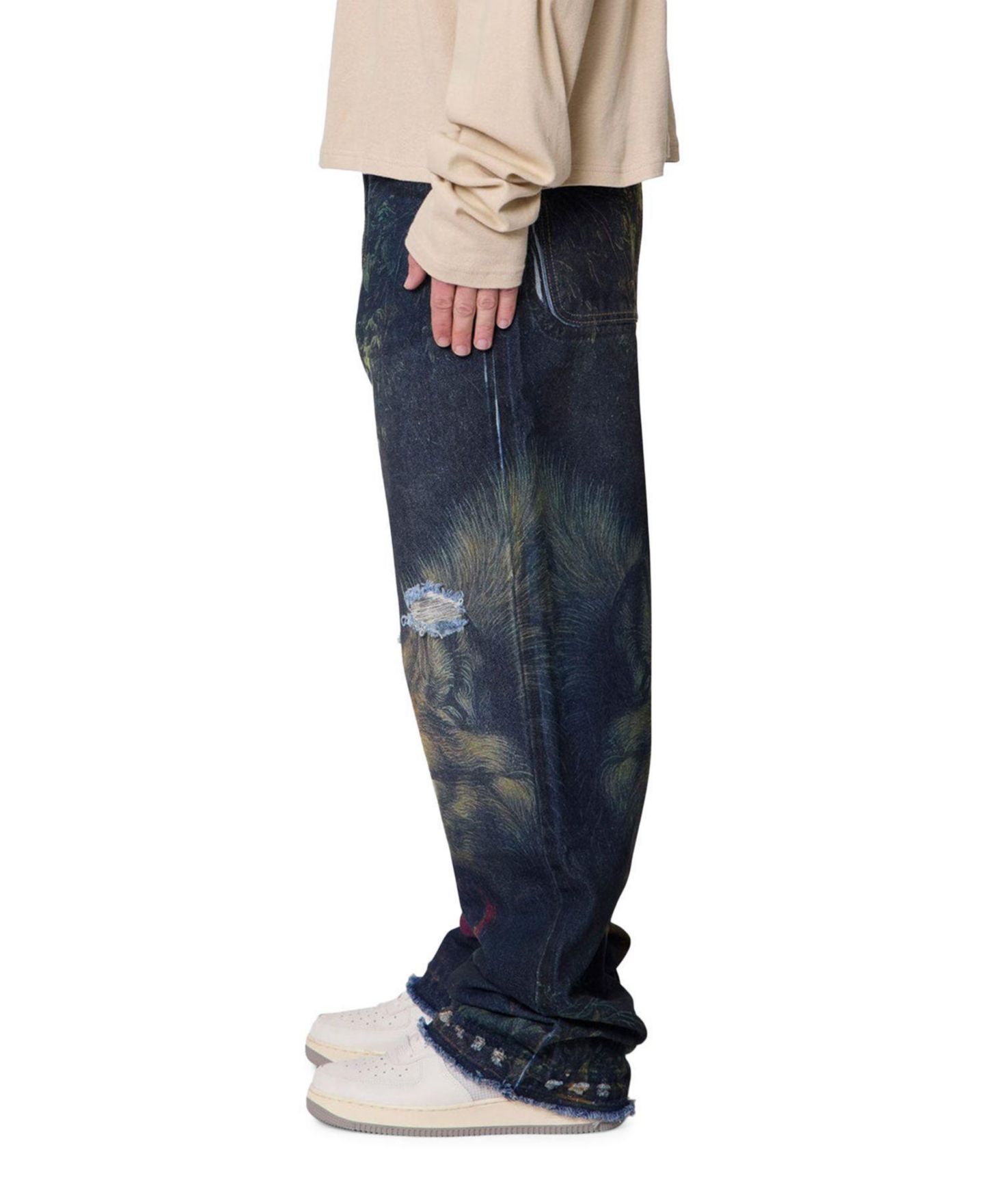 Мужские джинсы mnml Ultra Baggy Wolf Denim Jeans, цвет: Разноцветный — фото 3