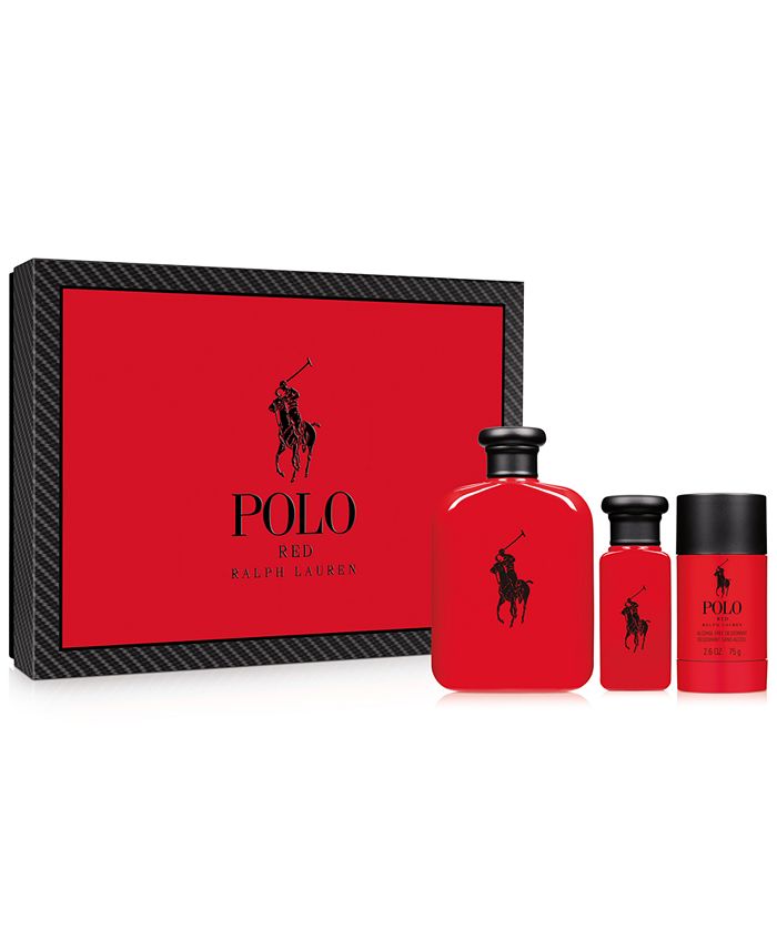 Ralph Lauren Men's 3-Pc. Polo Red Gift Set - Macy's