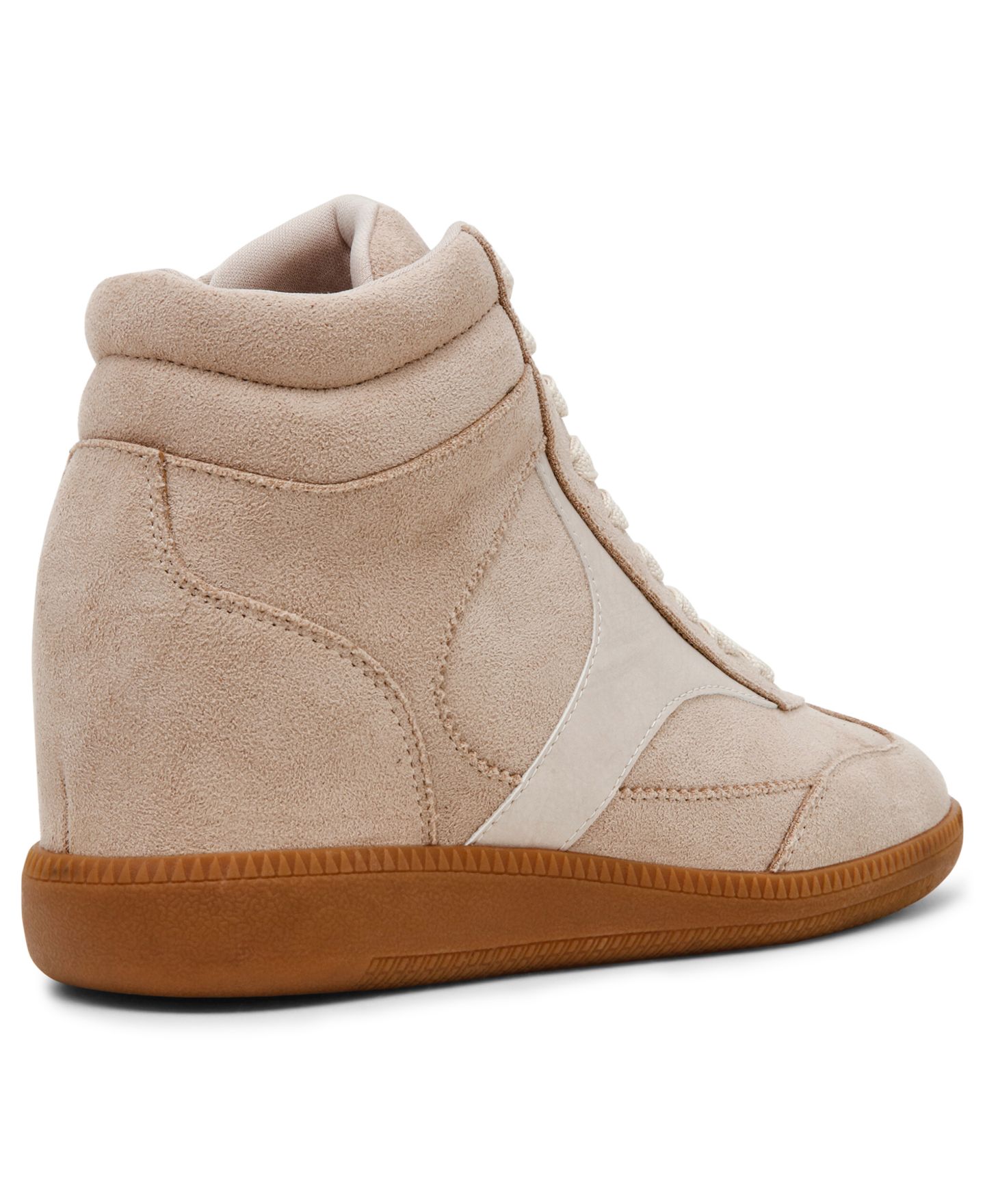 Женские кроссовки DV Dolce Vita Camdan High Top Lace-Up Wedge, цвет: Бежевый — фото 7