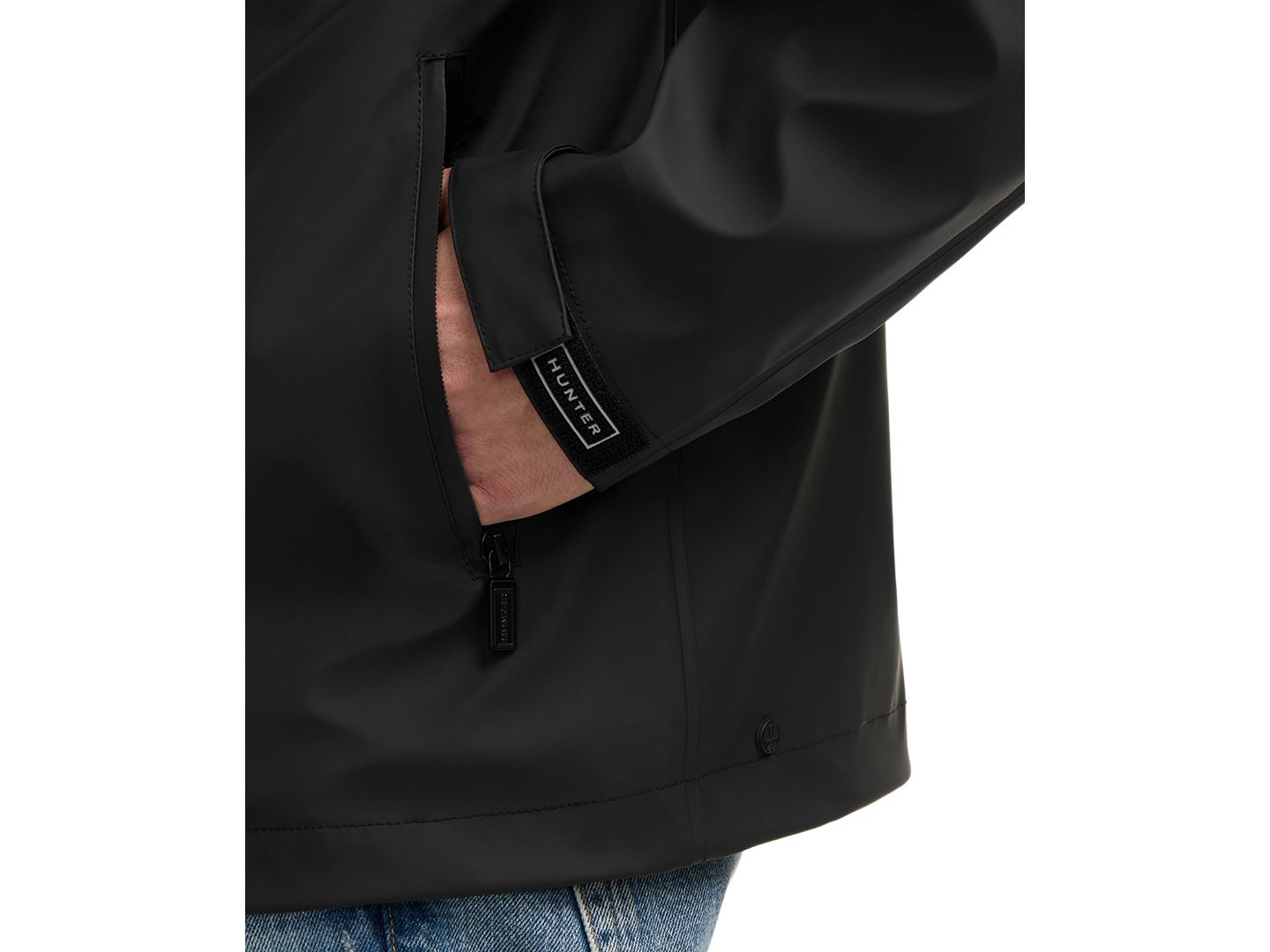 Мужская куртка Hunter Mill 2.0 Rubberized Water-Repellent Rain, цвет: Чёрный — фото 5