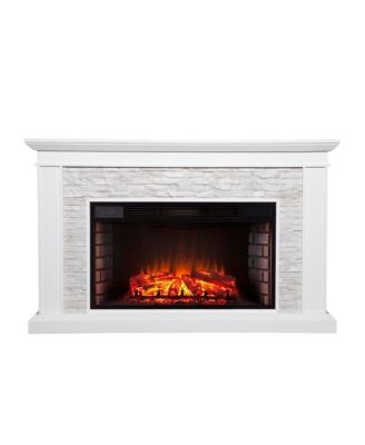 Ledgestone Fireplace With Stacked Stone