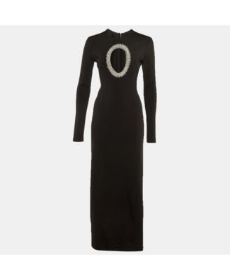 Women's Jersey Cut-Out Embellished Gown
