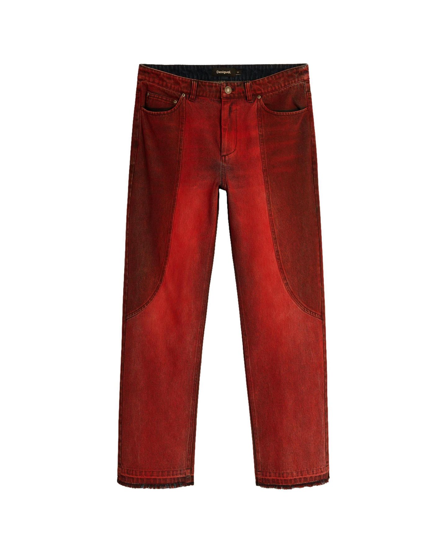 Мужские джинсы Desigual Paneled denim pants, цвет: Красный — фото 5