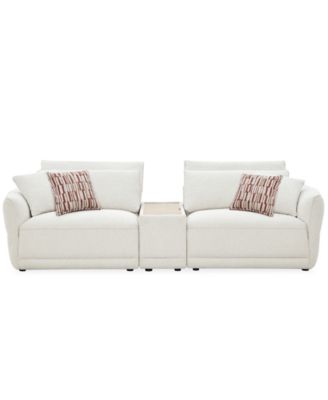 Evandro 3-Piece Sofa with Console Set (LAF Chair, RAF Chair & Console)