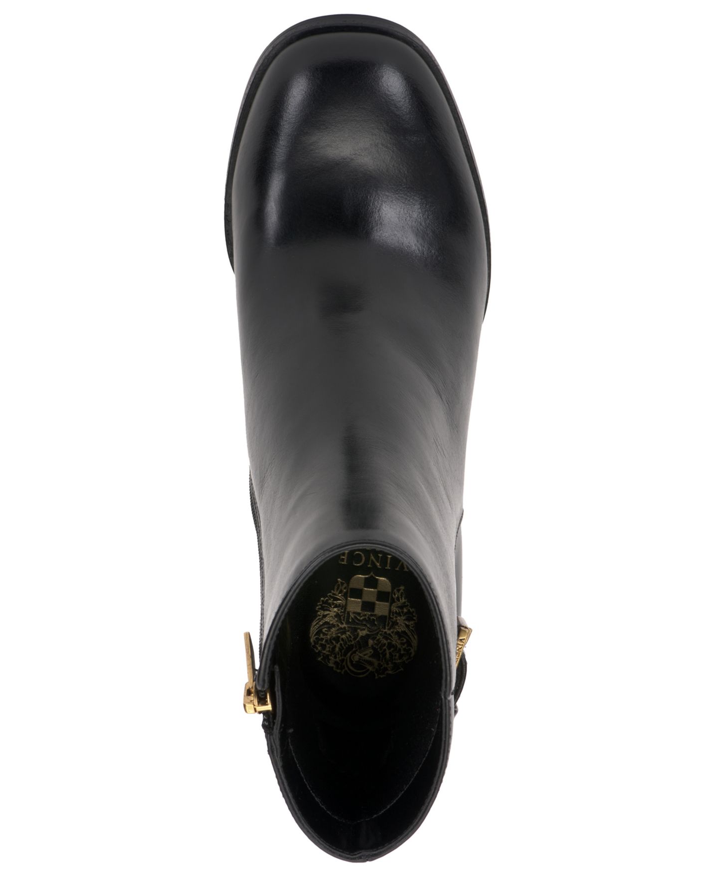 Женские ботинки Vince Camuto Melvani Buckle Dress Booties, цвет: Чёрный кожаный — фото 4