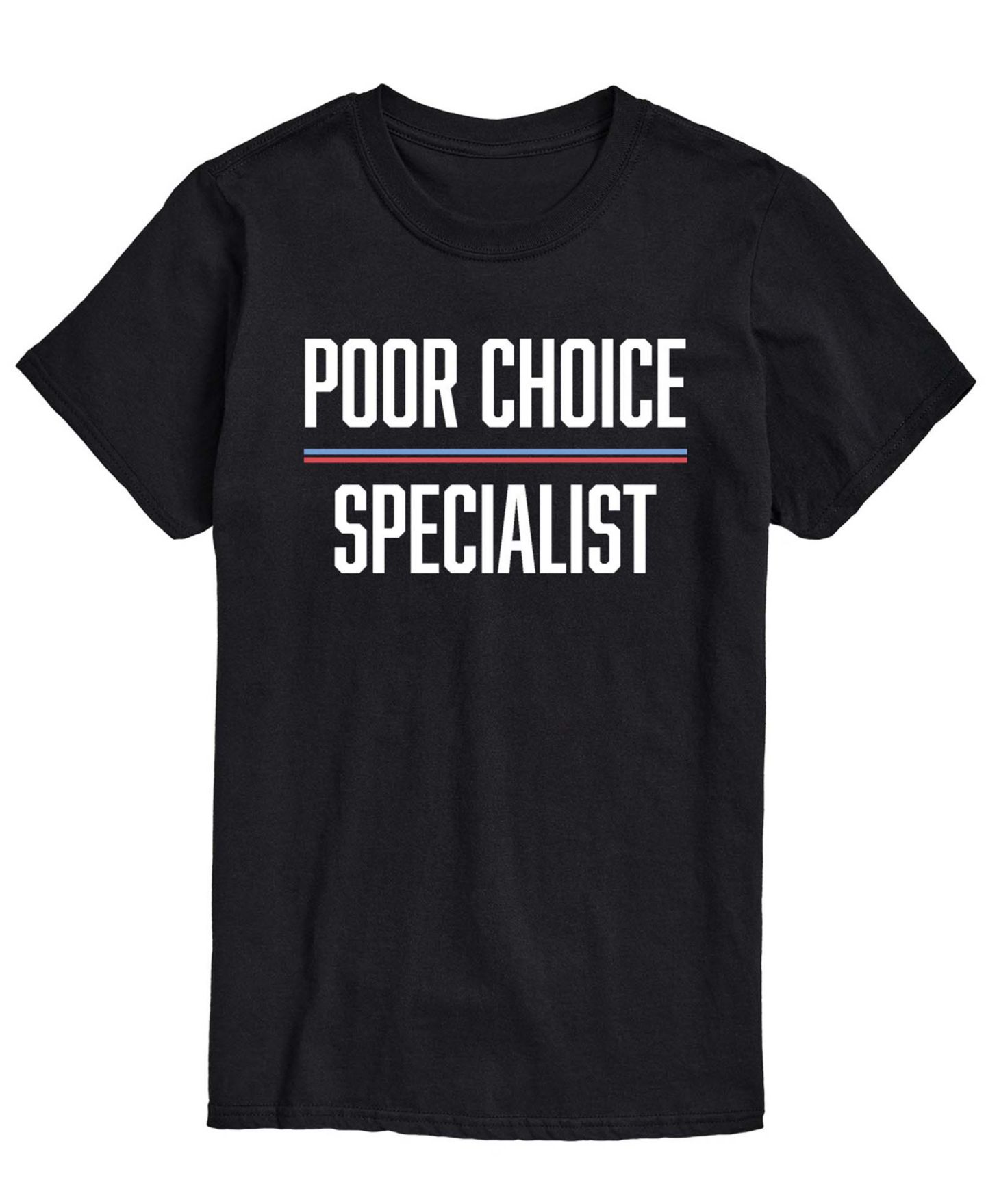 Мужская футболка AIRWAVES Poor Choice Specialist Short-Sleeve Graphic, цвет: Чёрный — фото 1