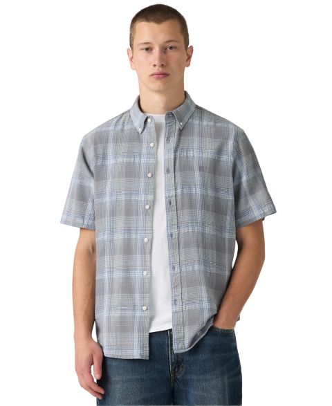 Мужская рубашка Levi's Point Collar Woven, цвет: Клетчатый