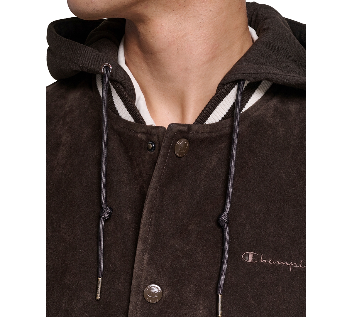 Champion Men's Varsity Faux Suede Leather Jacket