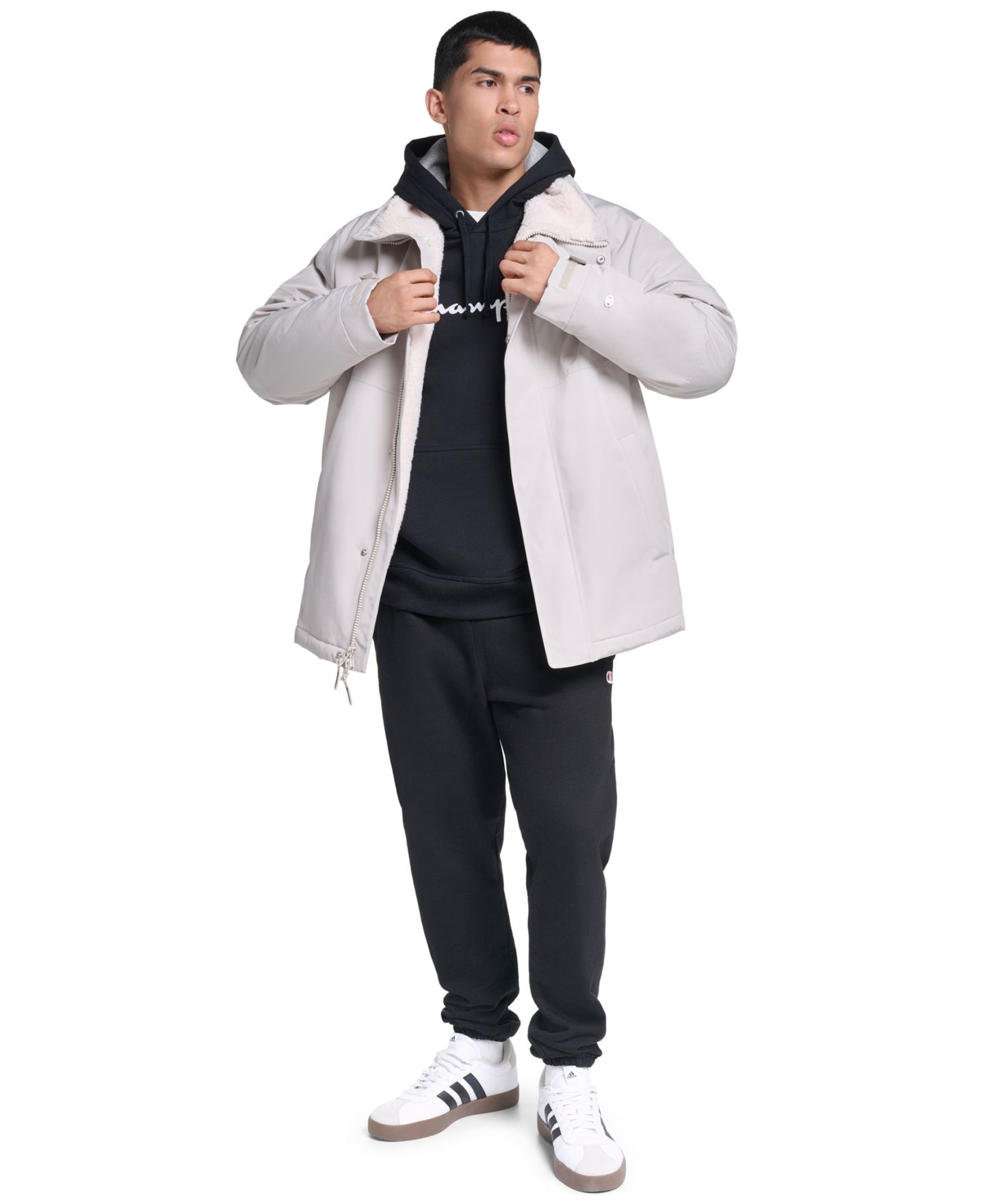 Мужская куртка Champion Ski Relaxed-Fit Hooded, цвет: Ледяной — фото 2