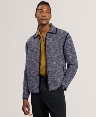 Men's Hannley Boucle Knitted Regular-Fit Jacket