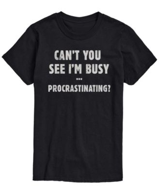 Men's Busy Procrastinating Short-Sleeve Graphic T-Shirt