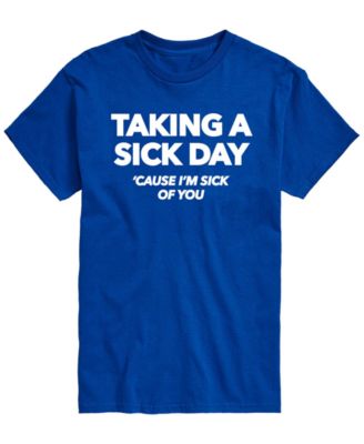 Men's Taking Sick Day Short-Sleeve Graphic T-Shirt