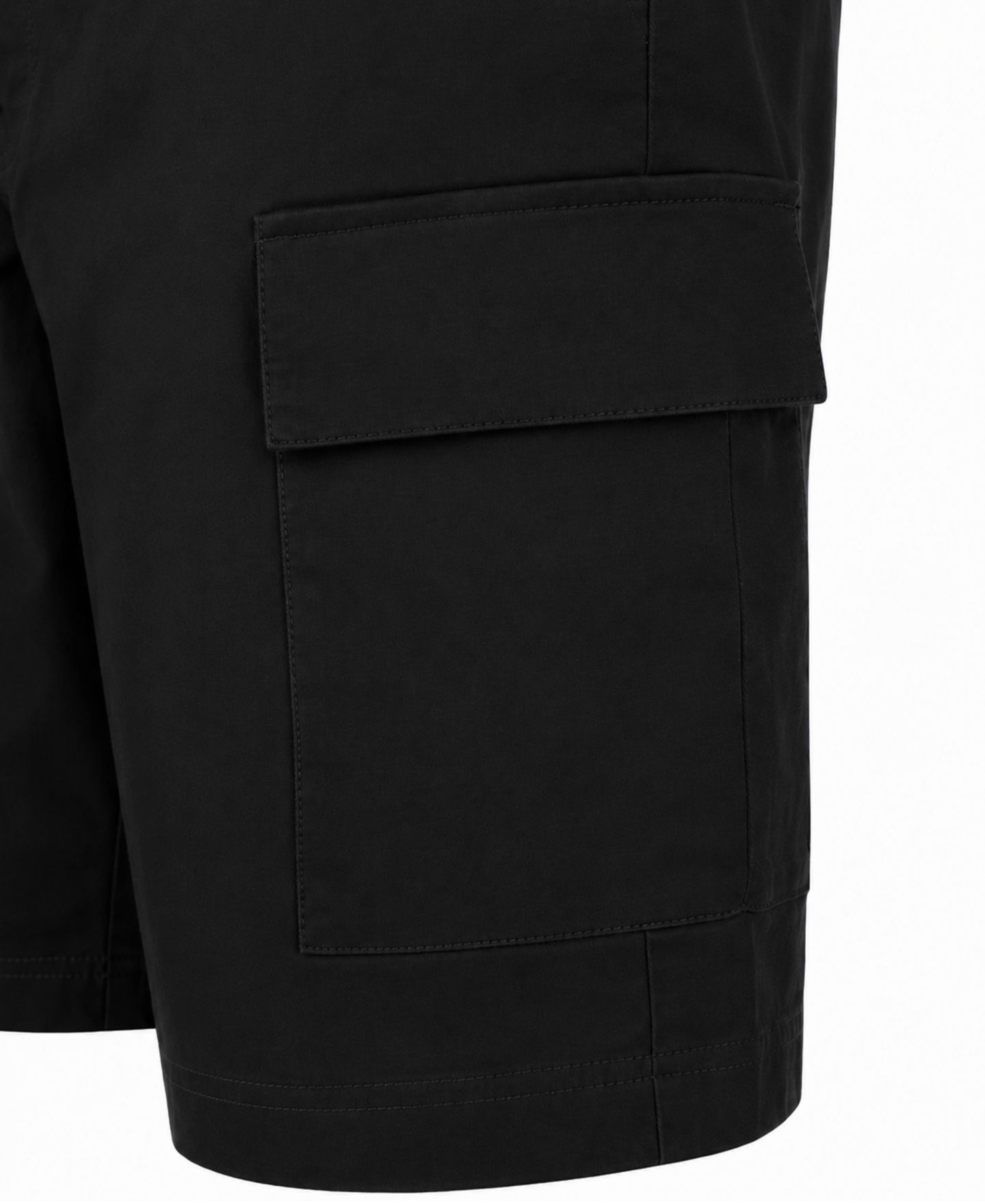 Мужские шорты Blu Rock Slim-Fit Super Stretch Cargo, цвет: Чёрный — фото 2