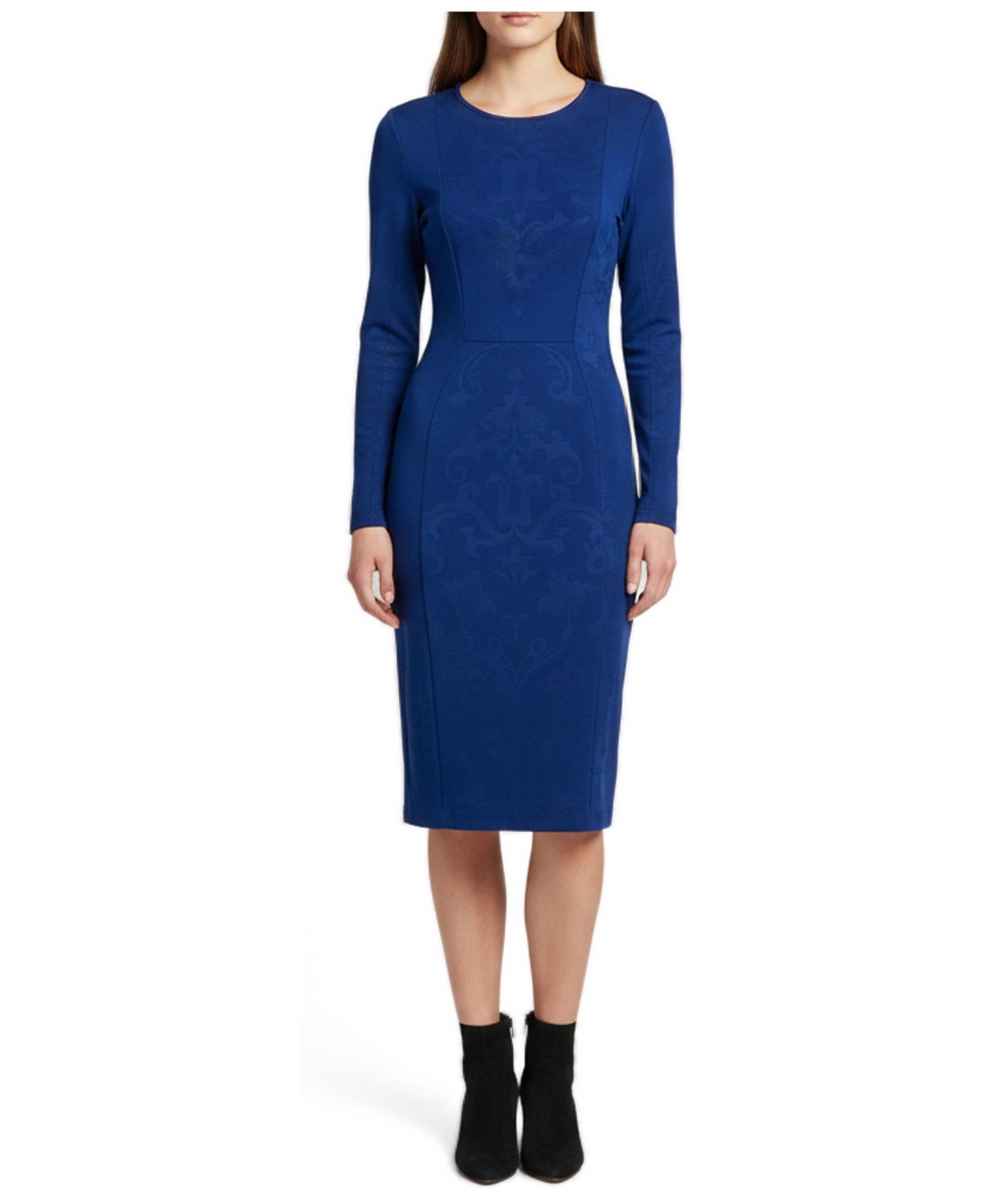 Pre-Owned Stella Mccartney Women's Jacquard Knit Paneled Knee Length Dress