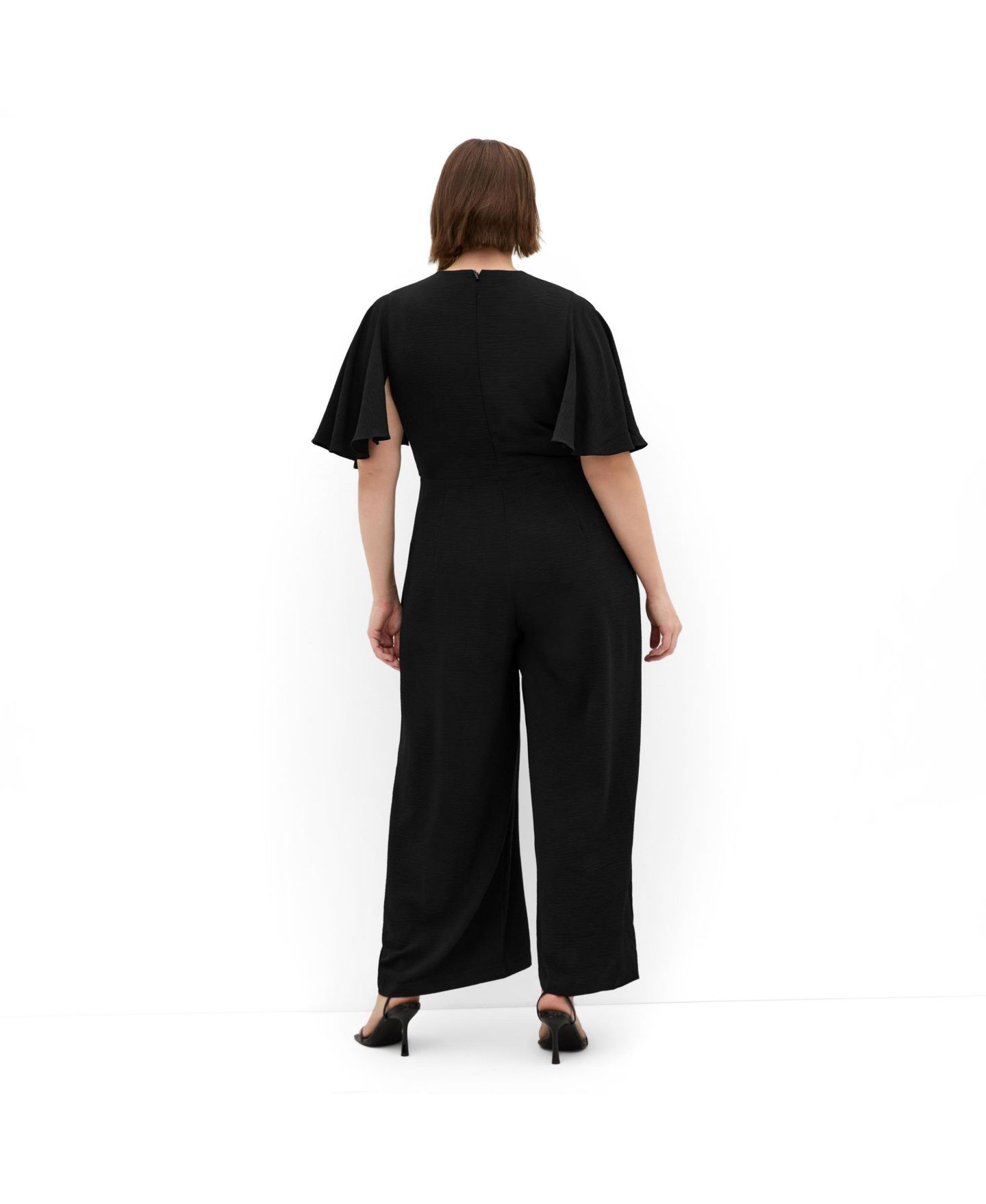 Женский комбинезон CITY CHIC Braelynn V Neck Jumpsuit, цвет: Чёрный — фото 2